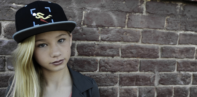 Ms. Emily, 12, during an individual day-long photoshoot. (Photo by G. A. Volb/Shutterjock)